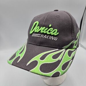 Danica Patrick #7 Green Flame Hat Cap Vintage Rare Adjustable Mangate Racing